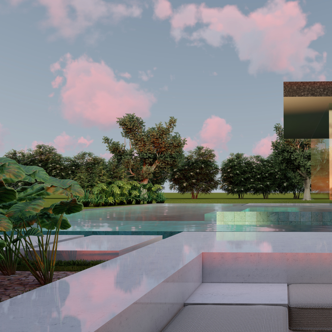 Diseño de Piscina en 3D