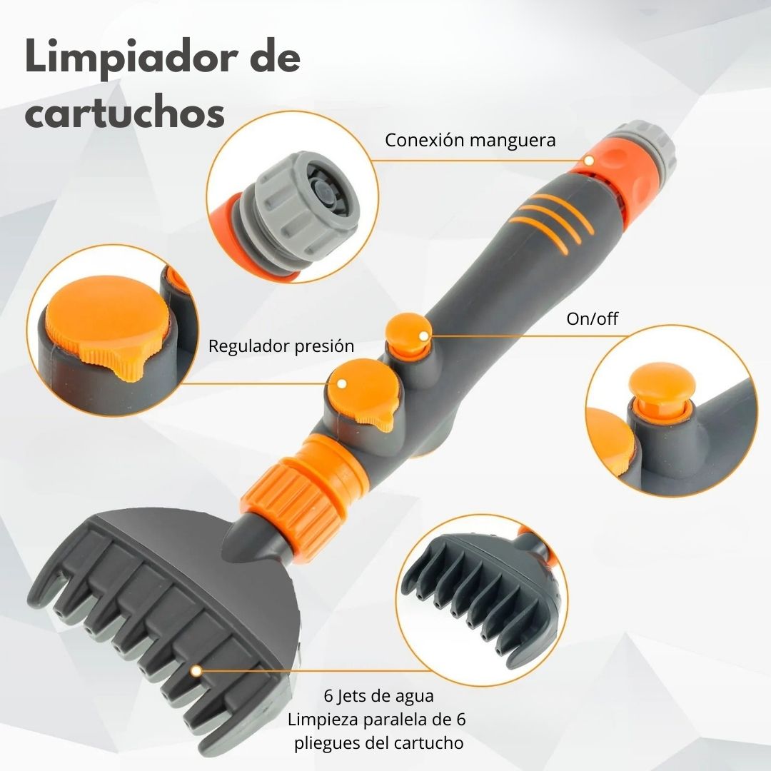Limpiador de Cartuchos de Filtros de Piscina/Spa