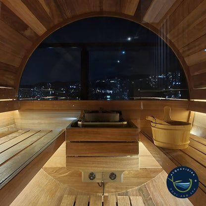 Sauna Barril de Madera – Diseño Finlandés para Exteriores